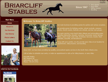 Tablet Screenshot of briarcliffstables.com